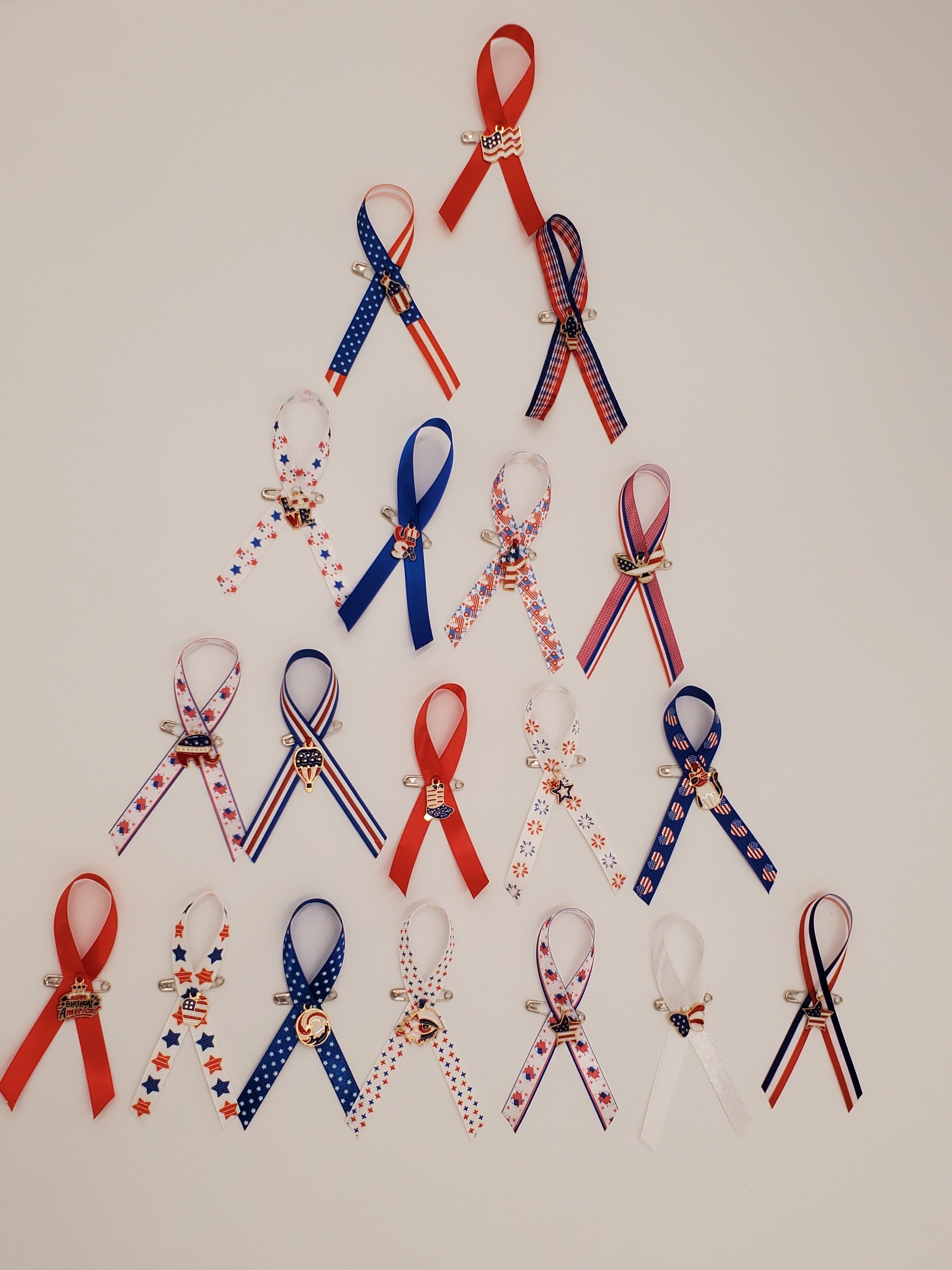4th of July - Patriotic Ribbon 10-Pack